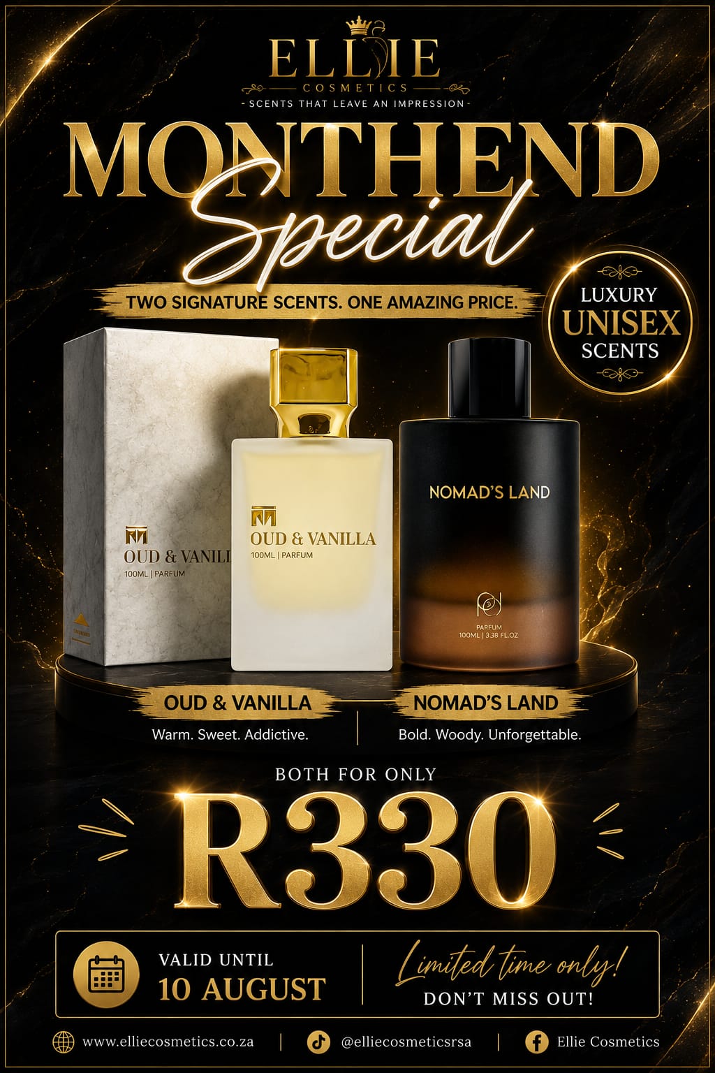 1 x Oud & Vanilla and Nomad's combo