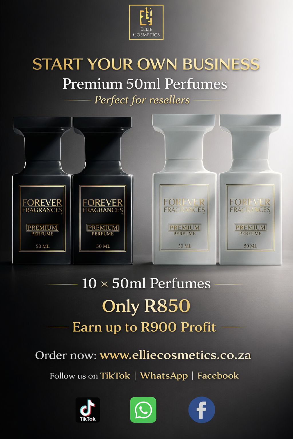 Premium perfumes starter pack 50mls