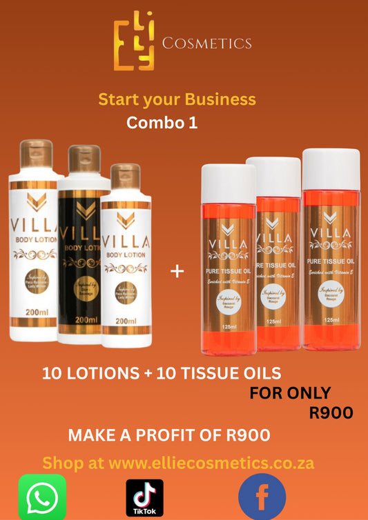 Villa Body Lotion & Tissue oil Combo